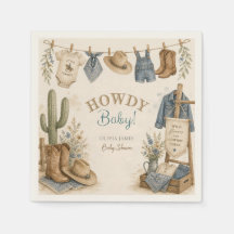 Hallo baby western woestijn baby shower
