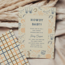 Hallo Baby Westerse Cowboy Baby Shower