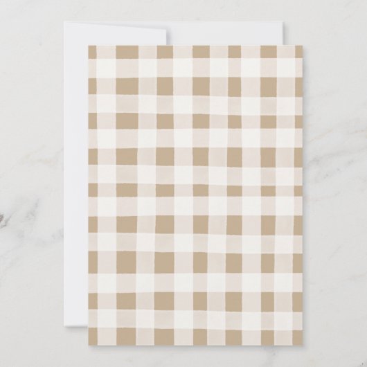 hallo Baby Woodland Baby shower Uitnodiging (Achterkant)