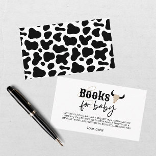 Hallo Baby Zwarte Bruine Cowboy Baby Shower Informatiekaartje