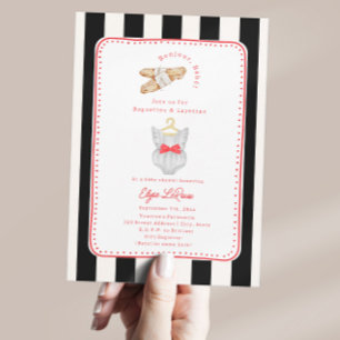 Hallo Baby Zwarte En Witte Franse Meisje Baby Show Kaart