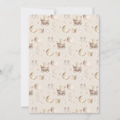 Hallo Babykleding Meisje Bohemian Baby shower Kaart (Achterkant)