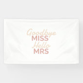 Hallo Bachelorette Party Vaarwel Miss Spandoek (Horizontaal)