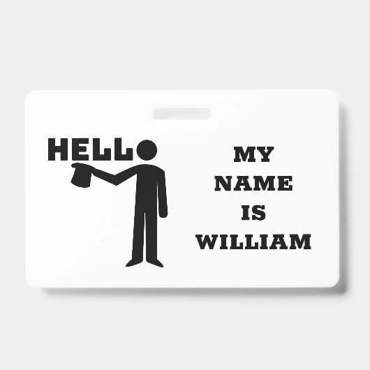 Hallo Badge (Voorzijde)