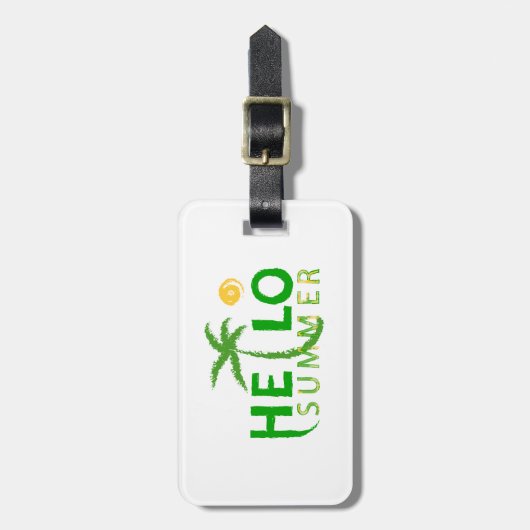 hallo bagagelabel (Voorkant verticaal)