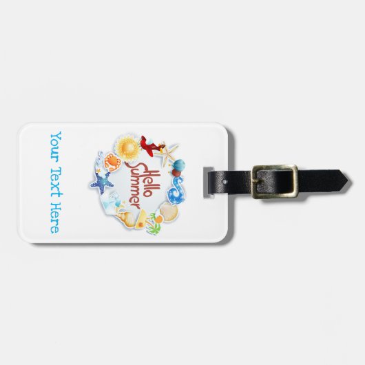 hallo bagagelabel (Voorkant horizontaal)