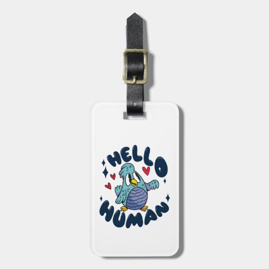 hallo bagagelabel (Voorkant verticaal)