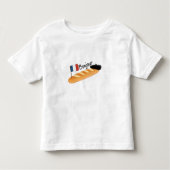 Hallo Baguette - Funny French Food Kinder Shirts (Voorkant)