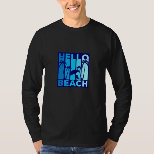 hallo Beach Summer Vacation Beach Stoel  T-shirt (Voorkant)