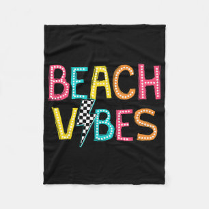 Hallo Beach Vibes € ™ Zomer Vakantie Meisje Vrouwe Fleece Deken