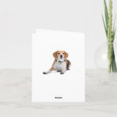 Hallo Beagle Puppy Hond Blanke Kaart (Achterkant)