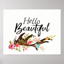 hallo Beauful Antler en Flowers