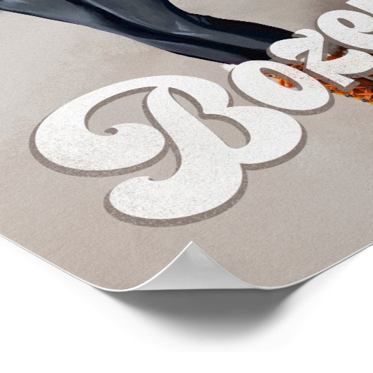 "Hallo Beauful Bozeman" Retro Pinup Ski Art Poster (Hoek)