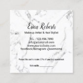 hallo Beauful Gold Script Beauty Salon Referral (Achterkant)