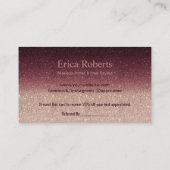 hallo Beauful Roos Gold Ombre Salon Referral (Achterkant)