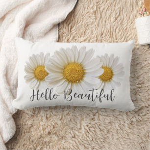 hallo Beauful White Daisies Floral Kussen