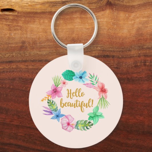 hallo BEAUTIFUL! Sleutelhanger (Voorkant)
