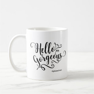 HALLO BEAUTY Typografie Persoonlijk Aangepast Koffiemok