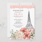 Hallo Bebe Eiffeltoren Paris Baby Shower Kaart (Voorkant)