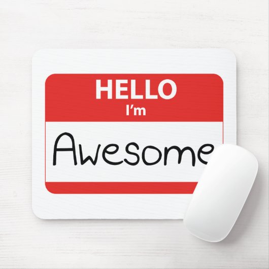 hallo ben ik Geweldige Muismat (Met muis)