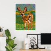 hallo Beste Deer print (Thuiskantoor)