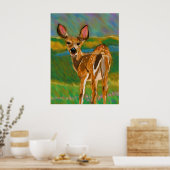 hallo Beste Deer print (Keuken)