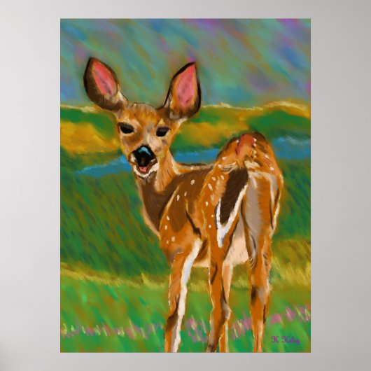 hallo Beste Deer print (Voorkant)