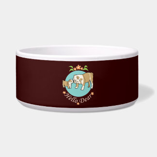 hallo Beste Engelse bulldog moeder en kind Voerbakje