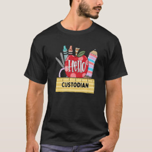 Hallo Bewaarder Apple Teacher T-shirt