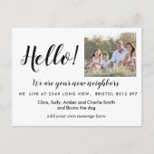 Hallo Bewerkbaar, Nieuw adres, intro Aankondigingskaart (Voorkant)