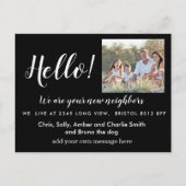 Hallo Bewerkbaar, Nieuw adres, intro Aankondigingskaart (Voorkant)