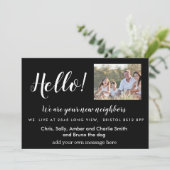 Hallo Bewerkbaar, Nieuw adres, intro Kaart (Staand voorkant)