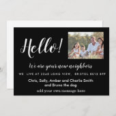 Hallo Bewerkbaar, Nieuw adres, intro Kaart (Voorkant / Achterkant)