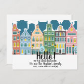 Hallo Bewerkbaar, We zijn nieuw in de buurt Briefkaart (Voorkant / Achterkant)