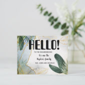 Hallo, Bewerkbaar We zijn Nieuw in de groep Briefkaart (Staand voorkant)