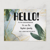 Hallo, Bewerkbaar We zijn Nieuw in de groep Briefkaart (Voorkant)