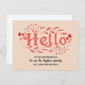 Hallo, Bewerkbaar We zijn nieuw in de groep Briefkaart (Voorkant / Achterkant)