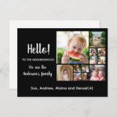 Hallo,Bewerkbaar We zijn nieuw in de groep Briefkaart (Voorkant / Achterkant)