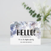 Hallo, Bewerkbaar We zijn Nieuw in de groep Briefkaart (Staand voorkant)