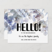 Hallo, Bewerkbaar We zijn Nieuw in de groep Briefkaart (Voorkant / Achterkant)