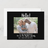 Hallo,Bewerkbaar We zijn nieuw in de groep Briefkaart (Voorkant / Achterkant)