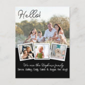 Hallo Bewerkbaar We zijn Nieuw in de groep foto Briefkaart (Voorkant)