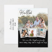 Hallo Bewerkbaar We zijn Nieuw in de groep foto Briefkaart (Voorkant / Achterkant)