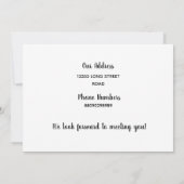 Hallo, Bewerkbaar We zijn Nieuw in de groep Kaart (Achterkant)