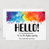 Hallo, Bewerkbaar We zijn Nieuw in de groep Kaart (Voorkant / Achterkant)