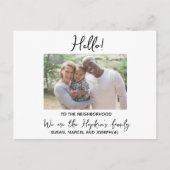 Hallo,Bewerkbaar We zijn nieuw op de foto van de g Briefkaart (Voorkant)