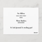 Hallo,Bewerkbaar We zijn nieuw op de foto van de g Briefkaart (Achterkant)