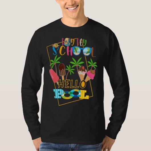 Hallo Bey Bey School T-shirt (Voorkant)
