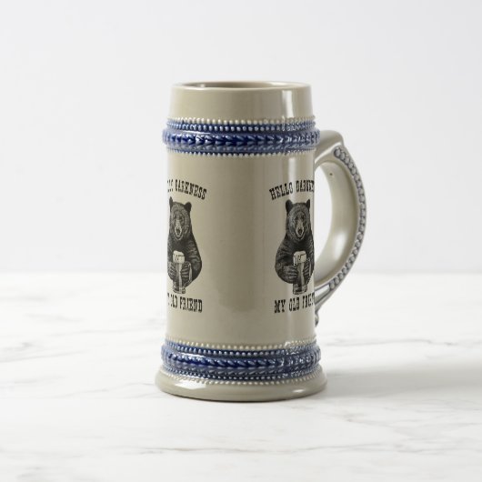 Hallo Bierliefhebber? Darkness My Old Friend Bierpul (Voorkant rechts)