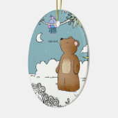 hallo Bird zei de heer Beer - ornament (Links)